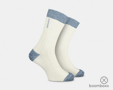 Pockies 2 pack chunky socks blue 2p bbcs pair socks white blue