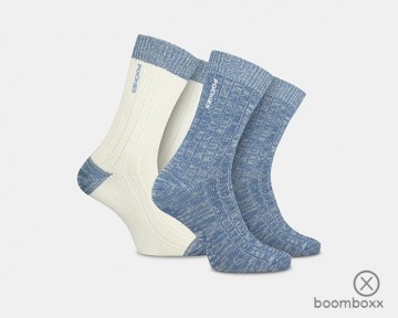 Pockies 2 pack chunky socks blue 2p bbcs pair socks