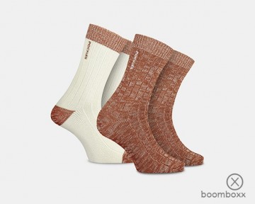 Pockies 2 pack chunky socks brown 2p tcptcs pairs