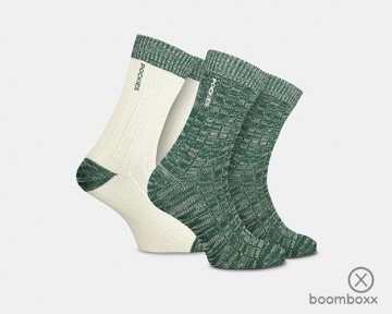 Pockies 2 pack chunky socks green 2p ggcs pairs