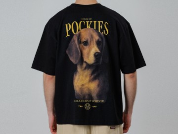 Pockies beagles t shirt zwart ts be bl 262 fotoshoot