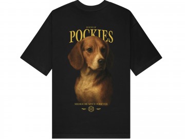 Pockies beagles t shirt zwart ts be bl 262