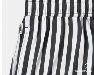 Pockies black striped shorties swimshort tspss 26 side