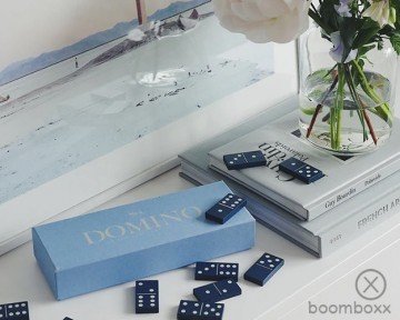 Printworks classic domino spel blue 399014 fotoshoot