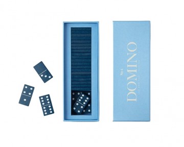 Printworks classic domino spel blue 399014