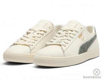 Puma clyde base l white min gray eucalyptus 39941303 sneaker pair