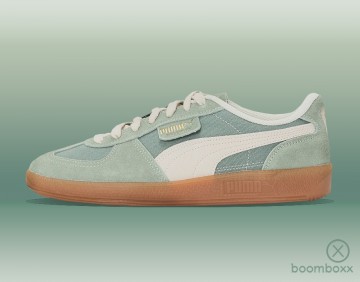 Puma palermo vintage green moon alpine snow 39684112 sneaker artist impression by boomboxx