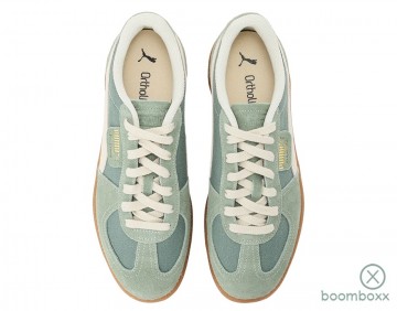 Puma palermo vintage green moon alpine snow 39684112 sneaker bovenkant