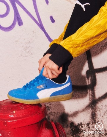 Puma palermo vintage hyperlink blue 39684101 fotoshoot 1 roses are rosie