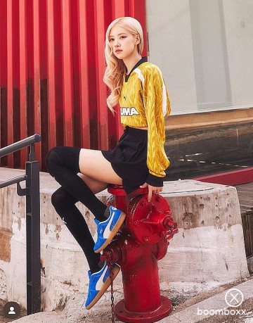 Puma palermo vintage hyperlink blue 39684101 fotoshoot 3 roses are rosie