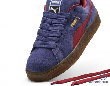 Puma suede xl blue crystal dcrimson 39520550 sneaker zoom frotn