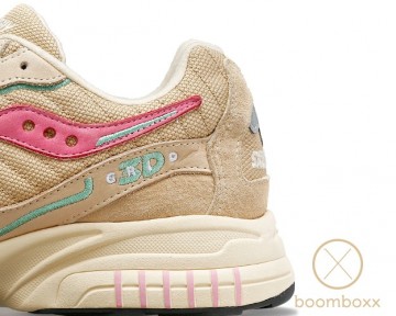 Saucony 3d grid hurricane premium cream pink s70670 5 zoom 2