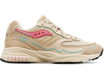 Saucony 3d grid hurricane premium cream pink s70670 5