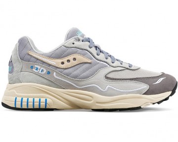 Saucony 3d grid hurricane premium gray cream s70670 6