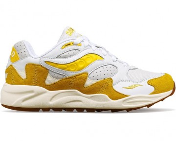 Saucony grid shadow 2 white yeloow s70813 1 sneaker