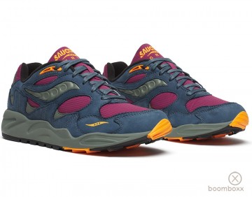 Saucony grid shadwo 2 purple blue s70846 3 sneaker pair