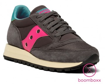 Saucony jazz 81 dark grey pink s6061310 sneaker side