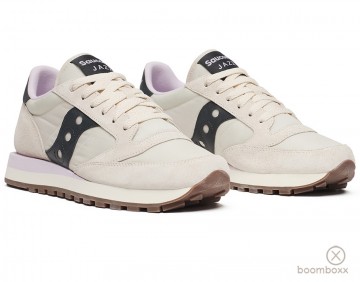 Saucony jazz original cream black s1044 713 sneaker pair