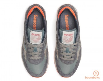 Saucony shadow 6000 grey agave s60792 2 sneaker pair ontop