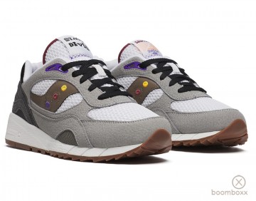 Saucony shadow 6000 white grey stage dives s70903 3 sneaker pair