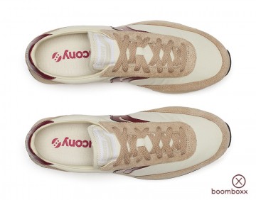 Saucony trainer 80 original beige burgundy s70883 2 sneaker ontop