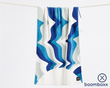 Slowtide shine on beach towel deep pacific strp007 photoshoot