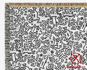 Slowtide x keith haring breakers trapesty blanket zoom 2 st858