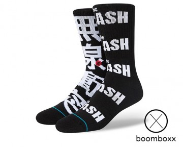 Stance radio clash black sock a556d21radblk pair