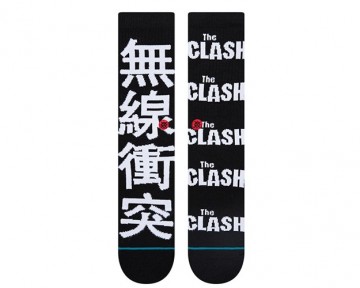 Stance radio clash black sock a556d21radblk