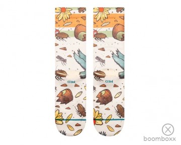 Stance trashed crew sock off white a556b24tra ofw pair 2