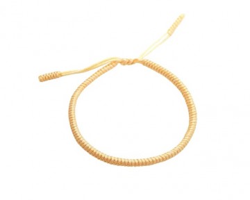 Tibetan templa touw armband champagne