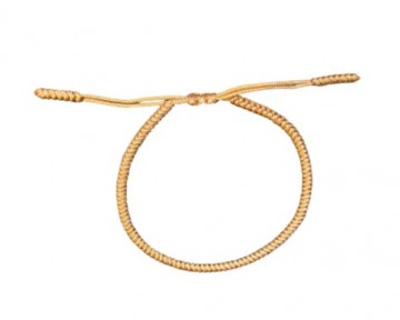 Tibetan temple touw armband beige