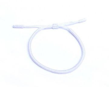 Tibetan temple touw armband wit