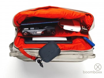 Topologie bottle sacoche large canary yellow matt coated tp wba bsl cay 27 gevuld met camera tas