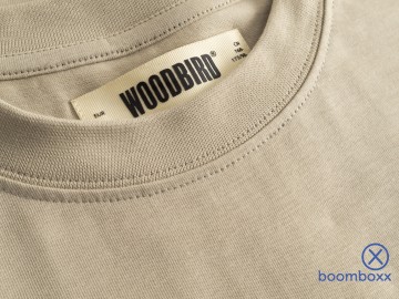 Woodbird beam lion t shirt stone 2616 404 zoom voorkant 2