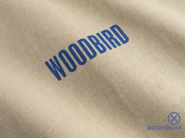 Woodbird beam lion t shirt stone 2616 404 zoom voorkant