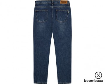 Woodbird doc blooke jeans blue stone 2100 102 back