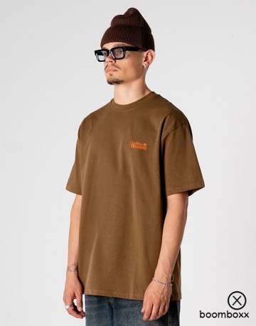 Woodbird wbbaine flower tee dark brown 2536 407 fotoshoot 4