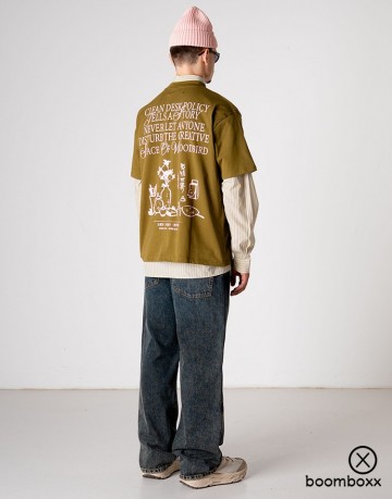 Woodbird wbbaine space tee dark green 2536 405 fotoshoot 3