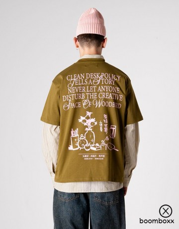 Woodbird wbbaine space tee dark green 2536 405 fotoshoot 4