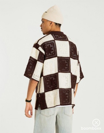 Woodbird wbbanks crochet knit brown off white 2516 817 fotoshoot 2