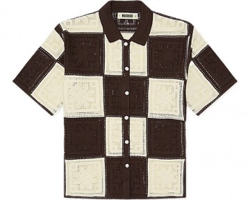 Woodbird wbbanks crochet knit brown off white 2516 817