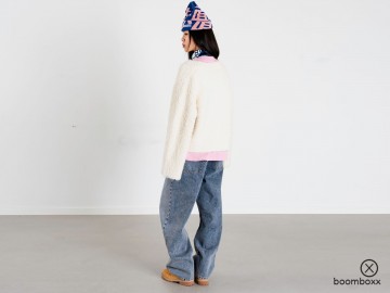 Woodbird wbbea teddy cardigan off white 2535 805 fotoshoot 3
