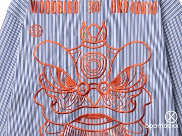 Woodbird wbbrooks lion shirt light blue 2616 714 zoom