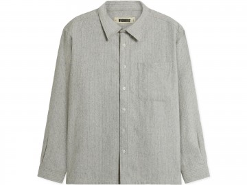 Woodbird wbbuzo wool shirt grey 2536 703gry