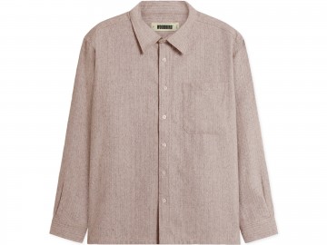 Woodbird wbbuzo wool shirt light pink 2536 703