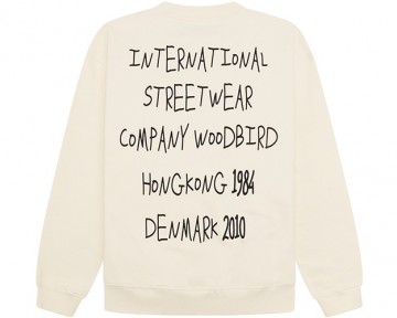 Woodbird wbcope scribbel crew off white 2416 609 backprint