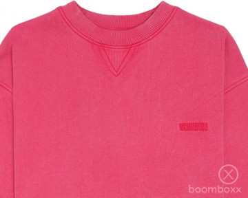 Woodbird wbcupe washed crew dark pink 2515 607 zoom front