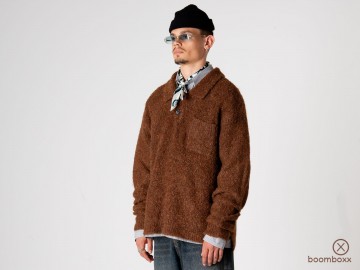 Woodbird wbdom loop polo dark brown 2536 804 fotoshoot