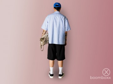 Woodbird wbfang ox flower shirt light blue 2616 704 fotoshoot 4